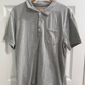 Men's Gray J Crew Stretch Polo Shirt